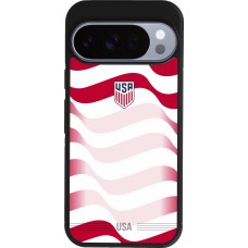Google Pixel 10 / Pixel 10 Pro Case Hülle - Silikon schwarz Vereinigten Staaten 2026 personalisierbares Fussballtrikot