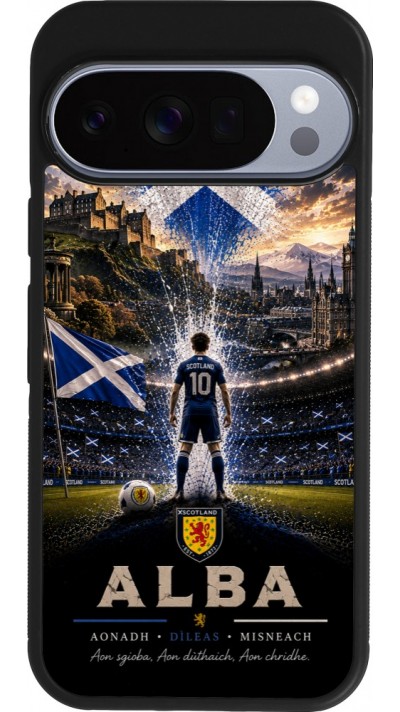 Google Pixel 10 / Pixel 10 Pro Case Hülle - Silikon schwarz Fussball Schottland splash 2026