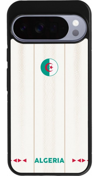 Coque Google Pixel 10 Pro XL - Silicone rigide noir Maillot de football Algérie 2026 personnalisable