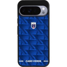 Google Pixel 10 Pro XL Case Hülle - Silikon schwarz Kap Verde 2026 personalisierbares Fussballtrikot