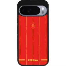 Google Pixel 10 Pro XL Case Hülle - Silikon schwarz Spanien 2026 personalisierbares Fussballtrikot