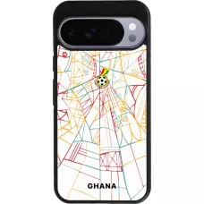 Google Pixel 10 Pro XL Case Hülle - Silikon schwarz Ghana 2026 personalisierbares Fussballtrikot