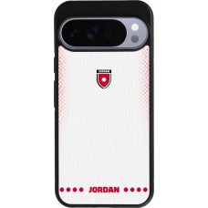 Google Pixel 10 Pro XL Case Hülle - Silikon schwarz Jordanien 2026 personalisierbares Fussballtrikot