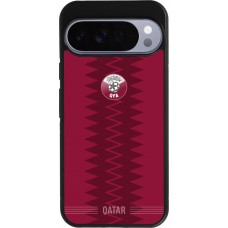 Google Pixel 10 Pro XL Case Hülle - Silikon schwarz Qatar 2026 personalisierbares Fussballtrikot