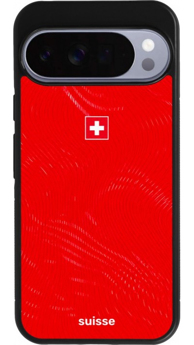 Google Pixel 10 Pro XL Case Hülle - Silikon schwarz Schweiz 2026 personalisierbares Fussballtrikot