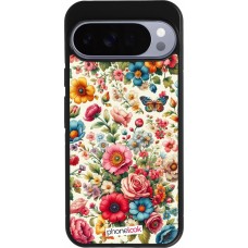 Google Pixel 10 Pro XL Case Hülle - Silikon schwarz Spring 25 fruehling bluetend
