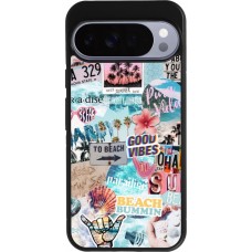 Google Pixel 10 Pro XL Case Hülle - Silikon schwarz Summer 20 collage