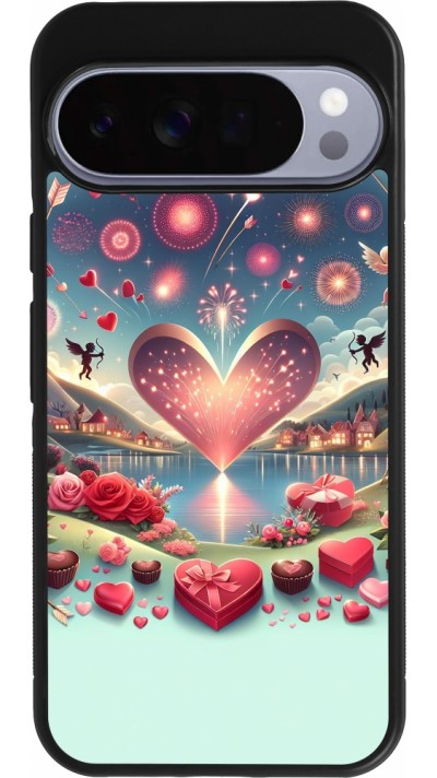 Google Pixel 10 Pro XL Case Hülle - Silikon schwarz Valentin 2025 Schick