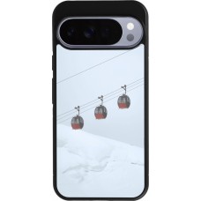 Google Pixel 10 Pro XL Case Hülle - Silikon schwarz Winter 22 ski lift