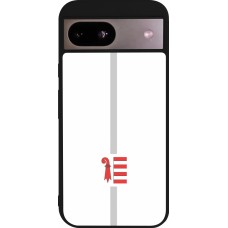 Google Pixel 8a Case Hülle - Silikon schwarz Kanton JU weiss