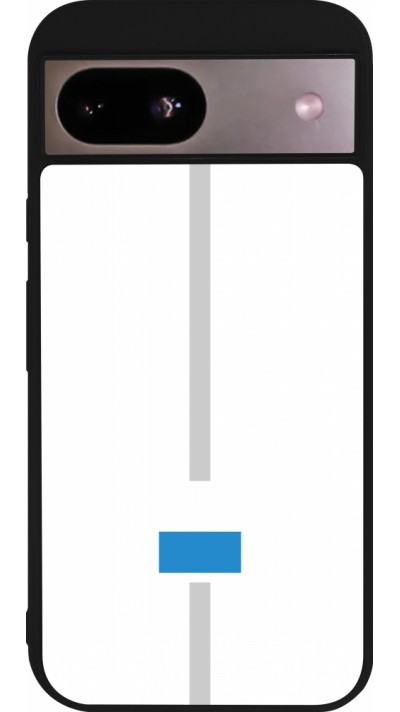 Google Pixel 8a Case Hülle - Silikon schwarz Kanton LU weiss