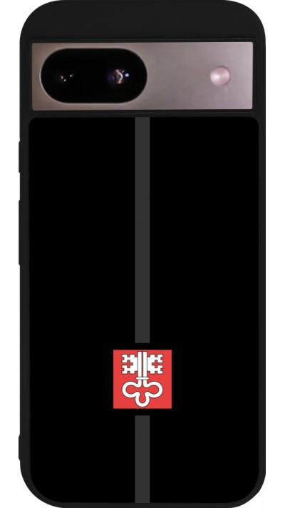Google Pixel 8a Case Hülle - Silikon schwarz Kanton NW schwarz
