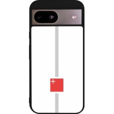 Google Pixel 8a Case Hülle - Silikon schwarz Kanton SZ weiss