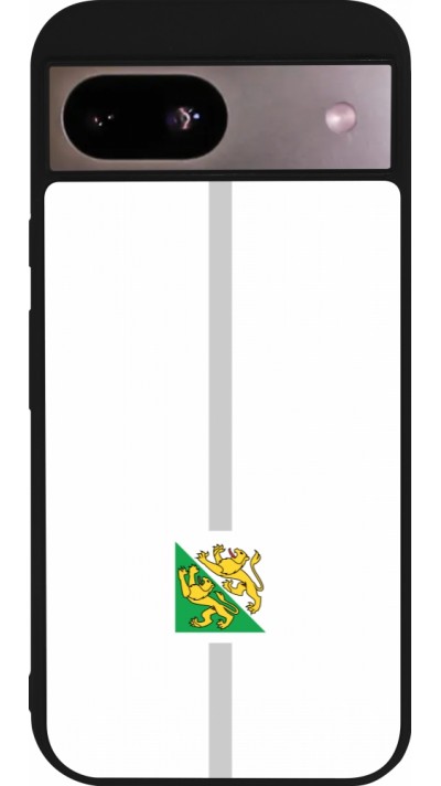 Google Pixel 8a Case Hülle - Silikon schwarz Kanton TG weiss
