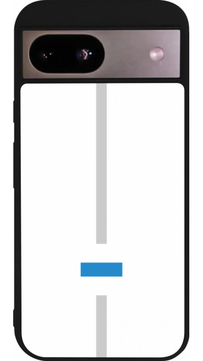 Google Pixel 8a Case Hülle - Silikon schwarz Kanton ZG weiss