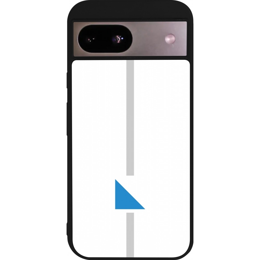 Google Pixel 8a Case Hülle - Silikon schwarz Kanton ZH weiss