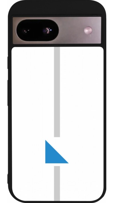 Google Pixel 8a Case Hülle - Silikon schwarz Kanton ZH weiss