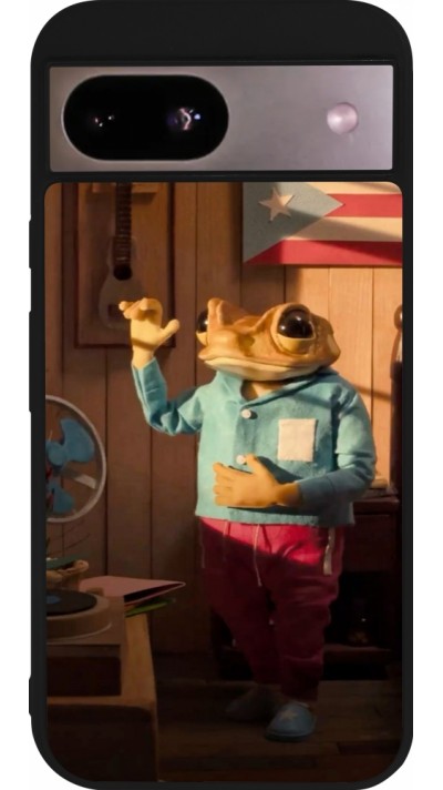 Coque Google Pixel 8a - Silicone rigide noir Dancing frog DTMF