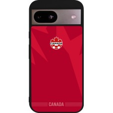Google Pixel 8a Case Hülle - Silikon schwarz Kanada 2026 personalisierbares Fussballtrikot
