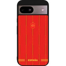 Google Pixel 8a Case Hülle - Silikon schwarz Spanien 2026 personalisierbares Fussballtrikot