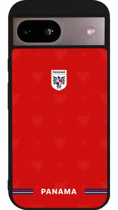 Google Pixel 8a Case Hülle - Silikon schwarz Panama 2026 personalisierbares Fussballtrikot