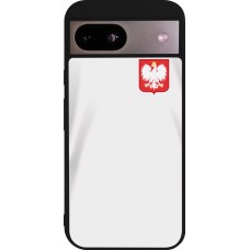 Google Pixel 8a Case Hülle - Silikon schwarz Polen 2022 personalisierbares Fussballtrikot