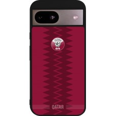 Google Pixel 8a Case Hülle - Silikon schwarz Qatar 2026 personalisierbares Fussballtrikot