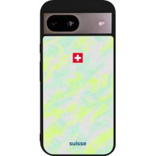 Google Pixel 8a Case Hülle - Silikon schwarz Schweiz Away 2026 personalisierbares Fussballtrikot