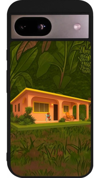 Coque Google Pixel 8a - Silicone rigide noir Benitos house DTMF