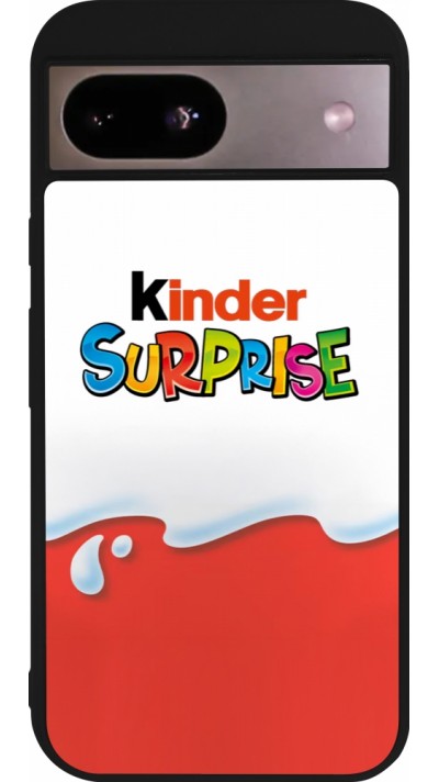 Google Pixel 8a Case Hülle - Silikon schwarz Kinder Surprise