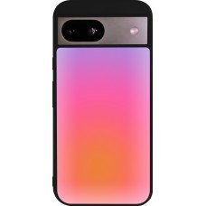 Google Pixel 8a Case Hülle - Silikon schwarz Orange Pink Blue Gradient