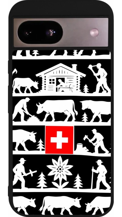 Google Pixel 8a Case Hülle - Silikon schwarz Poya Schweiz 1 schwarz