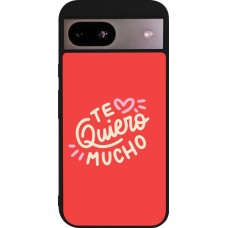 Google Pixel 8a Case Hülle - Silikon schwarz Saint Valentines Day 26 Te quiero mucho