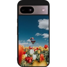 Google Pixel 8a Case Hülle - Silikon schwarz Hot air balloon Spring 2026