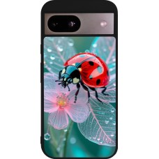 Google Pixel 8a Case Hülle - Silikon schwarz Ladybird in bloom Spring 2026