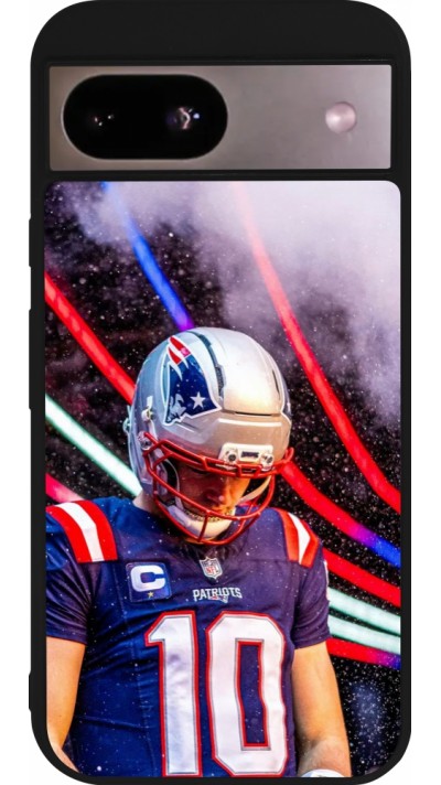 Google Pixel 8a Case Hülle - Silikon schwarz Super Bowl 26 Patriots 3