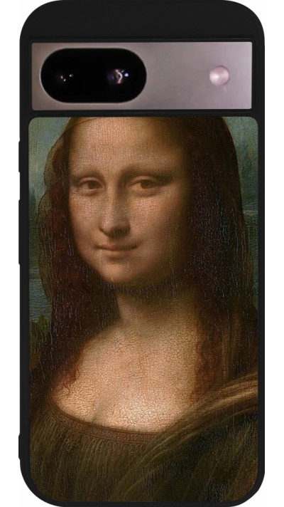 Google Pixel 8a Case Hülle - Silikon schwarz Kunstbild - Mona Lisa - Leonardo de Vinci