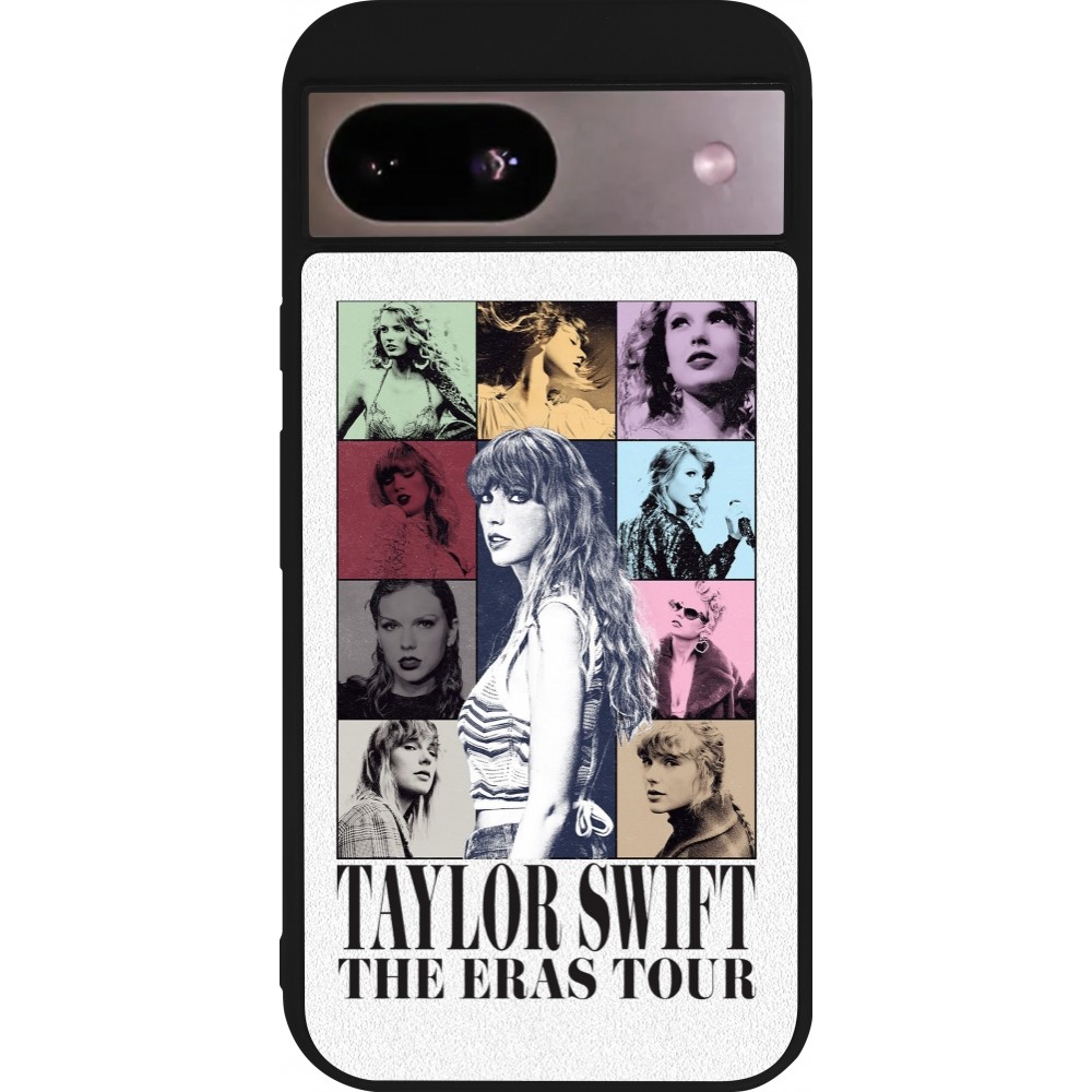 Google Pixel 8a Case Hülle - Silikon schwarz Taylor Swift The Eras Tour
