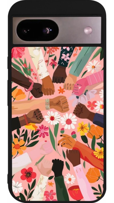 Coque Google Pixel 8a - Silicone rigide noir Womens day 2026 8