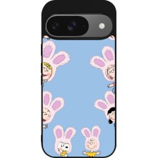 Google Pixel 9 / Pixel 9 Pro Case Hülle - Silikon schwarz Easter 2026 Snoopy