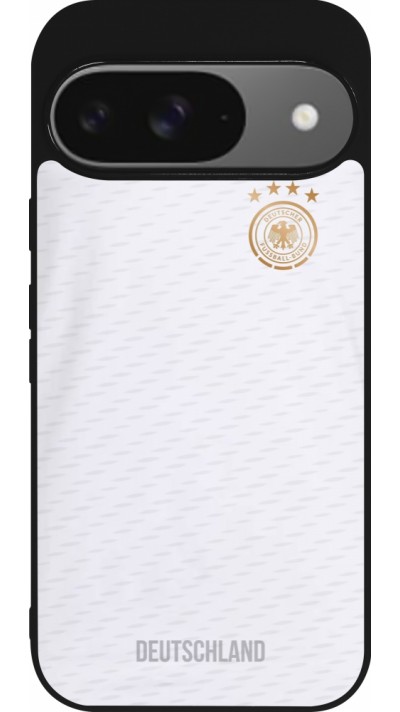Coque Google Pixel 9 / Pixel 9 Pro - Silicone rigide noir Maillot de football Allemagne 2022 personnalisable Coque Google Pixel 9 / Pixel 9 Pro - Silicone rigide noir Maillot de football Allemagne 2022 personnalisable