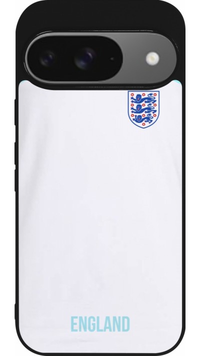 Coque Google Pixel 9 / Pixel 9 Pro - Silicone rigide noir Maillot de football Angleterre 2022 personnalisable Coque Google Pixel 9 / Pixel 9 Pro - Silicone rigide noir Maillot de football Angleterre 2022 personnalisable