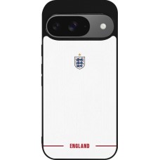 Google Pixel 9 / Pixel 9 Pro Case Hülle - Silikon schwarz England 2026 personalisierbares Fussballtrikot