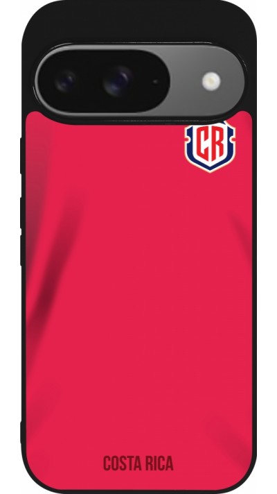 Coque Google Pixel 9 / Pixel 9 Pro - Silicone rigide noir Maillot de football Costa Rica 2022 personnalisable Coque Google Pixel 9 / Pixel 9 Pro - Silicone rigide noir Maillot de football Costa Rica 2022 personnalisable