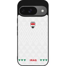 Google Pixel 9 / Pixel 9 Pro Case Hülle - Silikon schwarz Irak 2026 personalisierbares Fussballtrikot