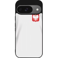Google Pixel 9 / Pixel 9 Pro Case Hülle - Silikon schwarz Polen 2022 personalisierbares Fussballtrikot