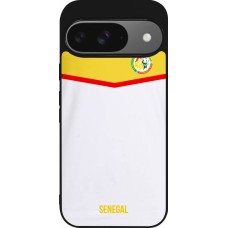 Google Pixel 9 / Pixel 9 Pro Case Hülle - Silikon schwarz Senegal 2022 personalisierbares Fußballtrikot