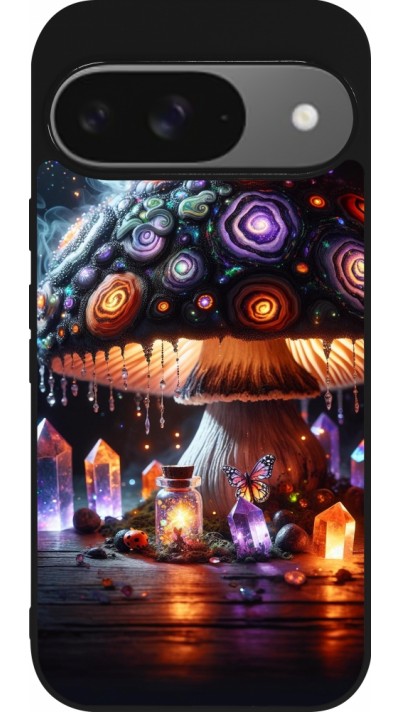Coque Google Pixel 9 / Pixel 9 Pro - Silicone rigide noir Halloween Potion Magic Coque Google Pixel 9 / Pixel 9 Pro - Silicone rigide noir Halloween Potion Magic