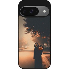 Google Pixel 9 / Pixel 9 Pro Case Hülle - Silikon schwarz Halloween 2025 Scream
