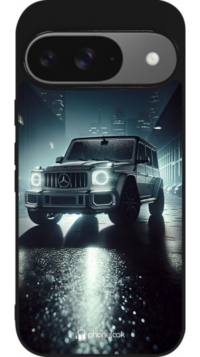 Coque Google Pixel 9 / Pixel 9 Pro - Silicone rigide noir Mercedes G AMG Night Coque Google Pixel 9 / Pixel 9 Pro - Silicone rigide noir Mercedes G AMG Night